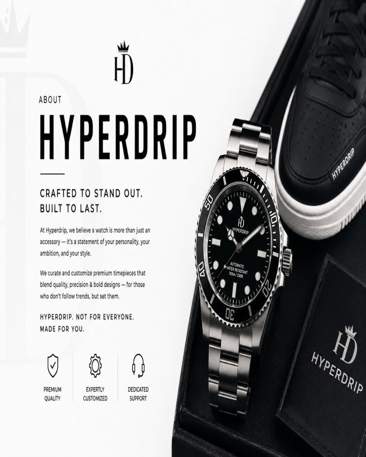Hyper Drip — premium sneakers and luxury-inspired watches